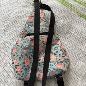 Black Butterfly day bag- EUC